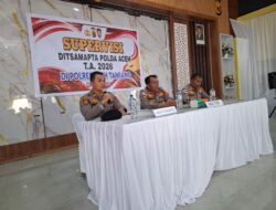 Satsamapta polres Aceh Tamiang terima supervisi ditsamapta Polda Aceh,perkuat kesiapsiagaan dan profesionalisme personel