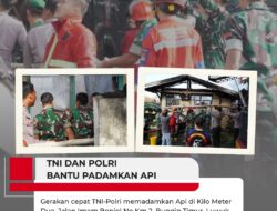 Gerak Cepat TNI-Polri Bersama Damkar Padamkan Kebakaran Rumah Di Kelurahan Bungin Timur