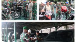 Kodim 1306/Palu Gelar Cek Pemeriksaan Mendadak Kendaraan Dinas Maupun Pribadi
