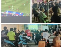 Perkuat Sinergi dan Kebersamaan,Koramil 02/Bunta Gelar Nobar Kebangsaan Sepakbola Piala Dunia 2026