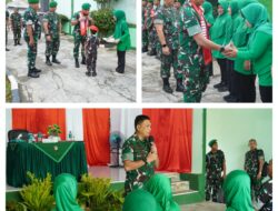 Danramil Beserta Anggota Sambut Kunjungan Kerja Pangdam XXIII/PW ke Koramil 1308–08/Banggai