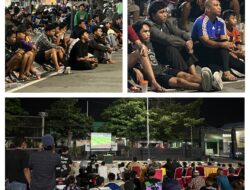 Kodim 1306/Palu Bersama Masyarakat Pererat Kebersamaan Lewat Satu Layar Dan Seribu Semangat Dikeseruan Nobar Paila Dunia 2026