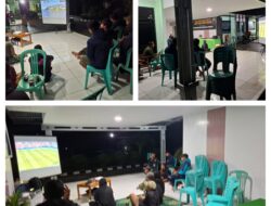 Keseruan Nobar Piala Dunia Babak 8 Besar Spanyol VS Belgia Di Koramil 1308–03/Batui