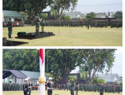 Kasdam XXIII/Palaka Wira Pimpin Upacara Bendera 17-an, Bacakan Amanat Kasad Tekankan Disiplin dan Pengabdian Prajurit