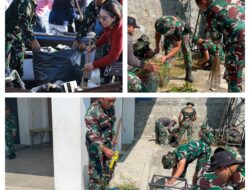 Semarak HUT Ke 01 Kodam XXIII/PW, Kodim 1306/Palu “Karya Bhakti Pembersihan Lingkungan: Gempur Sampah Kampungku Sehat”