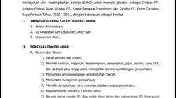Pemkab Aceh Tamiang Buka Seleksi Calon Direksi BUMD,Profesional Berintegritas Dipersilahkan Mendaftar
