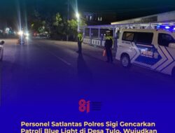 Patroli Blue Light Satlantas Polres Sigi, Ciptakan Kamseltibcarlantas yang Aman dan Kondusif
