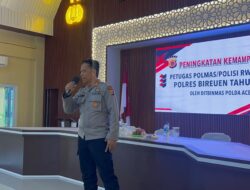 Ditbinmas Polda Aceh Tingkatkan Kemampuan Polisi RW/Dusun Polres Bireuen Dalam Pelaksanaan Tugas