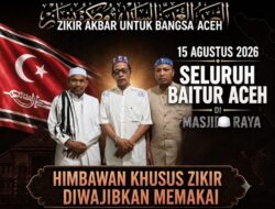 15 Agustus Banda Aceh Gelar Doa Tolak Bala & Aksi Damai, Panitia Minta Aparat Mengayomi Bukan Menghambat
