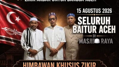 15 Agustus Banda Aceh Gelar Doa Tolak Bala & Aksi Damai, Panitia Minta Aparat Mengayomi Bukan Menghambat