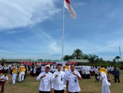 Kepala Satuan Pelayanan Pemulihan Gizi (KSPPG) Nurussalam Hadiri Upacara HUT RI Ke-81 di Kecamatan Nurussalam