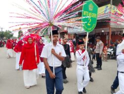 Polsek Seruway Kawal Karnaval dan Lomba Senam, Semarak HUT Ke-81 RI Berlangsung Aman dan Kondusif