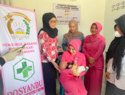 Bhayangkari Cabang Aceh Tamiang Gelar Posyandu, Ketua dan Wakil Ketua Dorong Kepedulian terhadap Kesehatan Anak