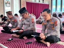 Kapolres Aceh Tamiang Bersama PJU dan Personel Laksanakan Binrohtal, Perkuat Integritas dan Ketangguhan Mental Anggota Polri