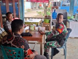 Babinsa Koramil 02/Karang Baru Jalin Komunikasi Dan Silaturahmi Bersama Masyarakat