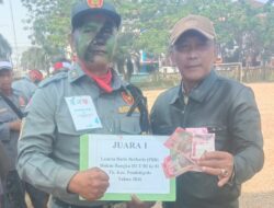 Kerja Keras Kasie  pemtrantibum Iyon SE Berbuah Manis, Linmas Jatiwaringin Sabet Juara I PBB.