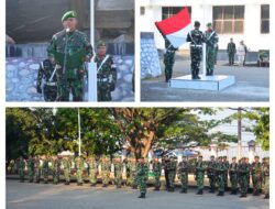 Korem 132/Tadulako Gelar Upacara Mingguan, Teguhkan Disiplin dan Semangat Pengabdian Prajurit