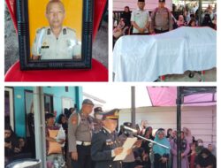 Wujud Empati dan Penghormatan terakhir, Kapolsek Palu Selatan Pimpin Upacara Pemakaman Jenazah Bripka Purnawirawan