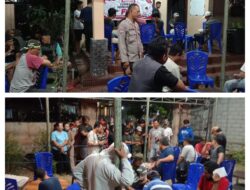 Semarak HUT Ke-81 RI Berlangsung Aman Dan Kondusif , Bhabinkamtibmas pengamanan Turnamen “”Kartu Joker Fox””
