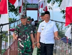 Bupati Aceh Tamiang Dampingi Pangdam IM Resmikan Jembatan Perintis Garuda di Sekerak