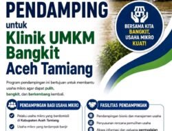 Open Recruitment Pendamping Klinik UMKM Bangkit Aceh Tamiang Dibuka, Dorong Pelaku Usaha Pulih dan Naik Kelas