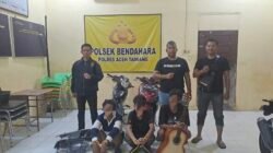 Tiga terduga pelaku curanmor diamankan Polsek bendahara, motor berhasil di temukan kurang dari 24 jam
