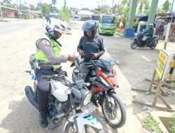 Polantas Aceh untuk masyarakat satlantas polres Aceh Tamiang tertibkan knalpot tidak sesuai spesifikasi