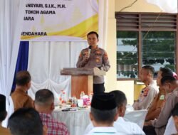 Kapolres Aceh Tamiang Silaturahmi dan Tatap Muka Bersama Muspika dan Personil Polsek Bendahara