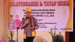 Kapolsek Seruway Sambut Kunker Kapolres Aceh Tamiang di Mapolsek Setempat