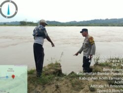Polsek Tamiang Hulu Intensifkan Monitoring Sungai Tamiang, Debit Air Surut 50 Sentimeter