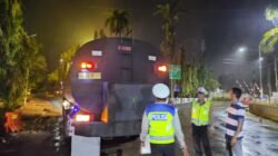 Patroli Blue Light Rutin, Satlantas Polres Aceh Tamiang Hadir Jaga Keamanan dan Keselamatan Pengguna Jalan