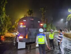 Patroli Blue Light Rutin, Satlantas Polres Aceh Tamiang Hadir Jaga Keamanan dan Keselamatan Pengguna Jalan