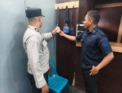 Sat Binmas Polres Aceh Tamiang Perkuat Sinergi dan Kewaspadaan Petugas Rutan Kuala Simpang