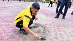 Usai Apel Pagi, Kapolres Aceh Tamiang Pimpin Jumat Bersih, Perkuat Disiplin dan Soliditas Personel