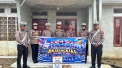 Jelang Hari Lalu Lintas Bhayangkara ke-71, Satlantas Polres Aceh Tamiang Sambangi Purnawirawan Polri