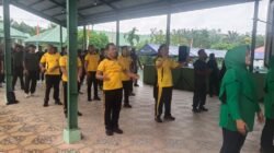 Wakapolsek Kejuruan Muda Hadiri Bakti Kesehatan Dalam Rangka HUT TNI Di Kodim Aceh Tamiang