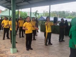 Wakapolsek Kejuruan Muda Hadiri Bakti Kesehatan Dalam Rangka HUT TNI Di Kodim Aceh Tamiang