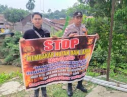 Polsek Tamiang Hulu Berikan Himbauan Larangan Membuka Lahan Dengan Membakar Guna Cegah Karhutla,