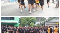 Kodam XXIII/Palaka Wira Rutin Gelar Lari, Tingkatkan Kebugaran dan Profesionalisme Prajurit