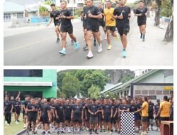 Kodam XXIII/Palaka Wira Rutin Gelar Lari, Tingkatkan Kebugaran dan Profesionalisme Prajurit