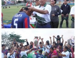 Pangdam Tutup Turnamen Sepak Bola HUT Ke-1 Kodam XXIII/Palaka Wira,  PSM Poboya Rebut Juara