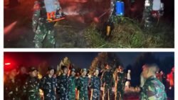 TNI-Polri dan Tim Gabungan Berjibaku Padamkan Karhutla di Pasir Putih Poso