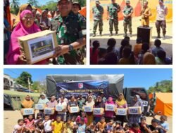 Peduli Korban Gempa NTT, Kodam XXIII/Palaka Wira Salurkan Bantuan ke Pengungsian