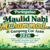 Suasana Haru & Meriah, Kenduri Maulid di Cot Asan Menyatukan Seluruh Warga