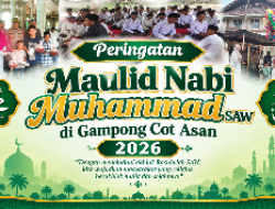 Suasana Haru & Meriah, Kenduri Maulid di Cot Asan Menyatukan Seluruh Warga