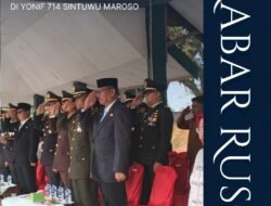 KEPALA RUTAN POSO HADIRI UPACARA HUT TNI KE-81 Tahun 2026 DI YONIF 714 SINTUWU MAROSO