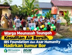 Pascabanjir, IBS Foundation dan Asar Humanity Serahkan Sumur Bor untuk Warga Meunasah Teungoh