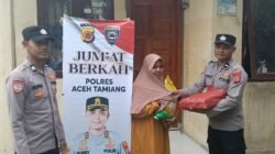 Jumat Berkah, Polres Aceh Tamiang Salurkan Sembako untuk Warga Membutuhkan