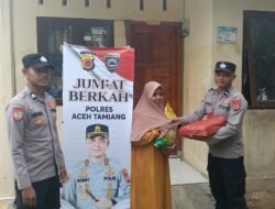 Jumat Berkah, Polres Aceh Tamiang Salurkan Sembako untuk Warga Membutuhkan