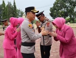 Kapolres Aceh Tamiang Pimpin Serah Terima Jabatan Tiga Kapolsek